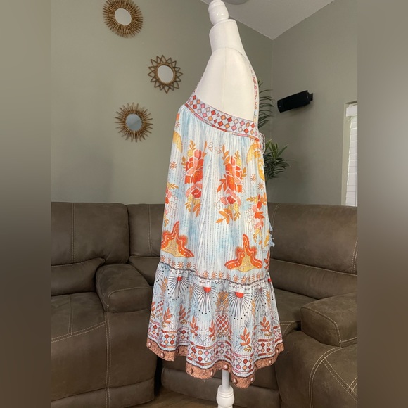 NEW Gorgeous Tropical Palm Pineapple Print Shift Dress Sz S Summer Vacation - Picture 8 of 8